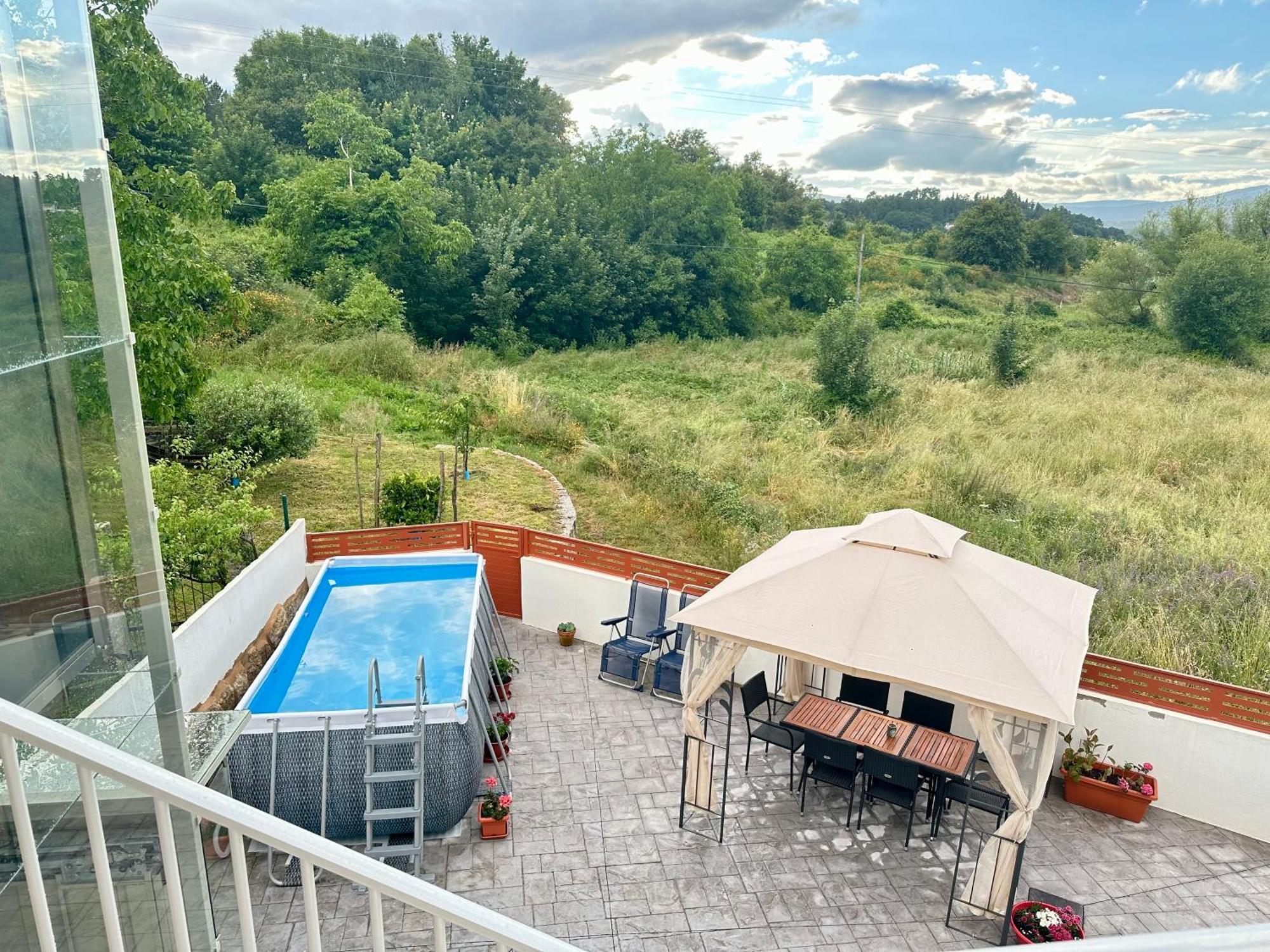 Villa Casa La Oveja Negra, Con Piscina Ourense Esterno foto